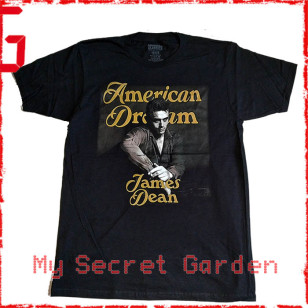 James Dean - American Dream , Gold Text Official T Shirt ( Men M, L ) ***READY TO SHIP from Hong Kong***